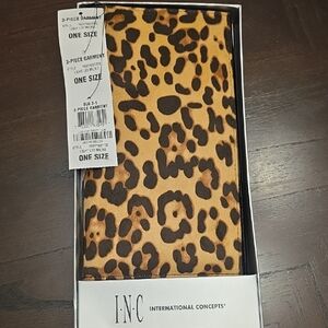 INC Leopard Print Clutch